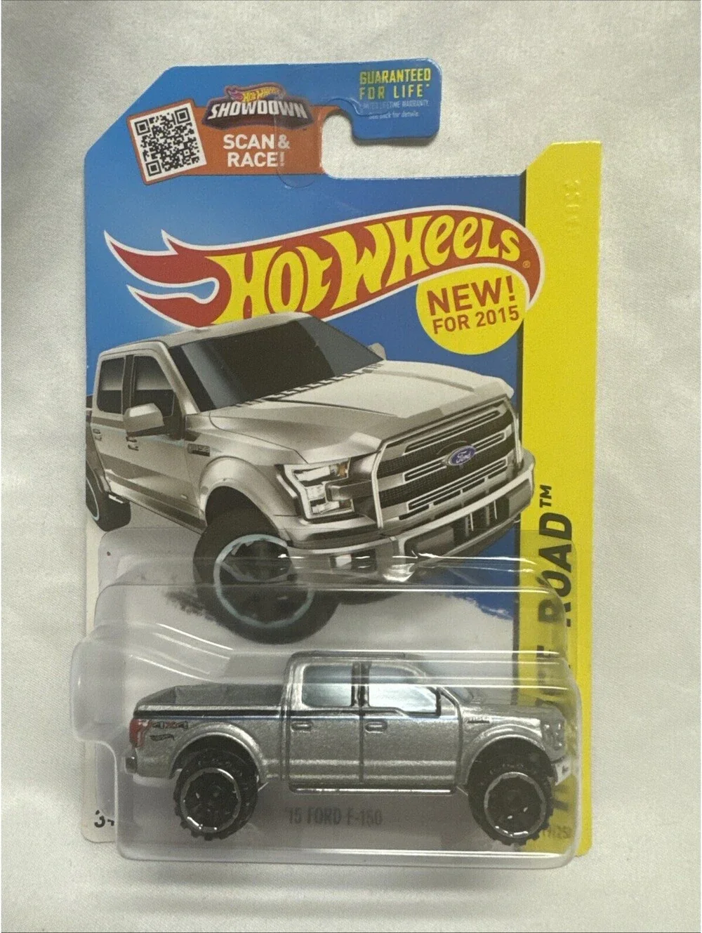Hot Wheels Silver '15 Ford F-150 Pickup Truck 119/250 2015 HW Off-Road Road